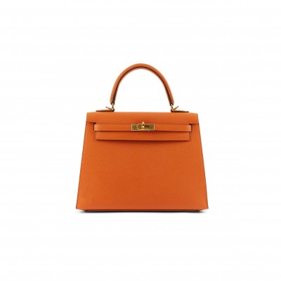 HERMÈS KELLY 28 ORANGE EPSOM  (28*22*10cm) 